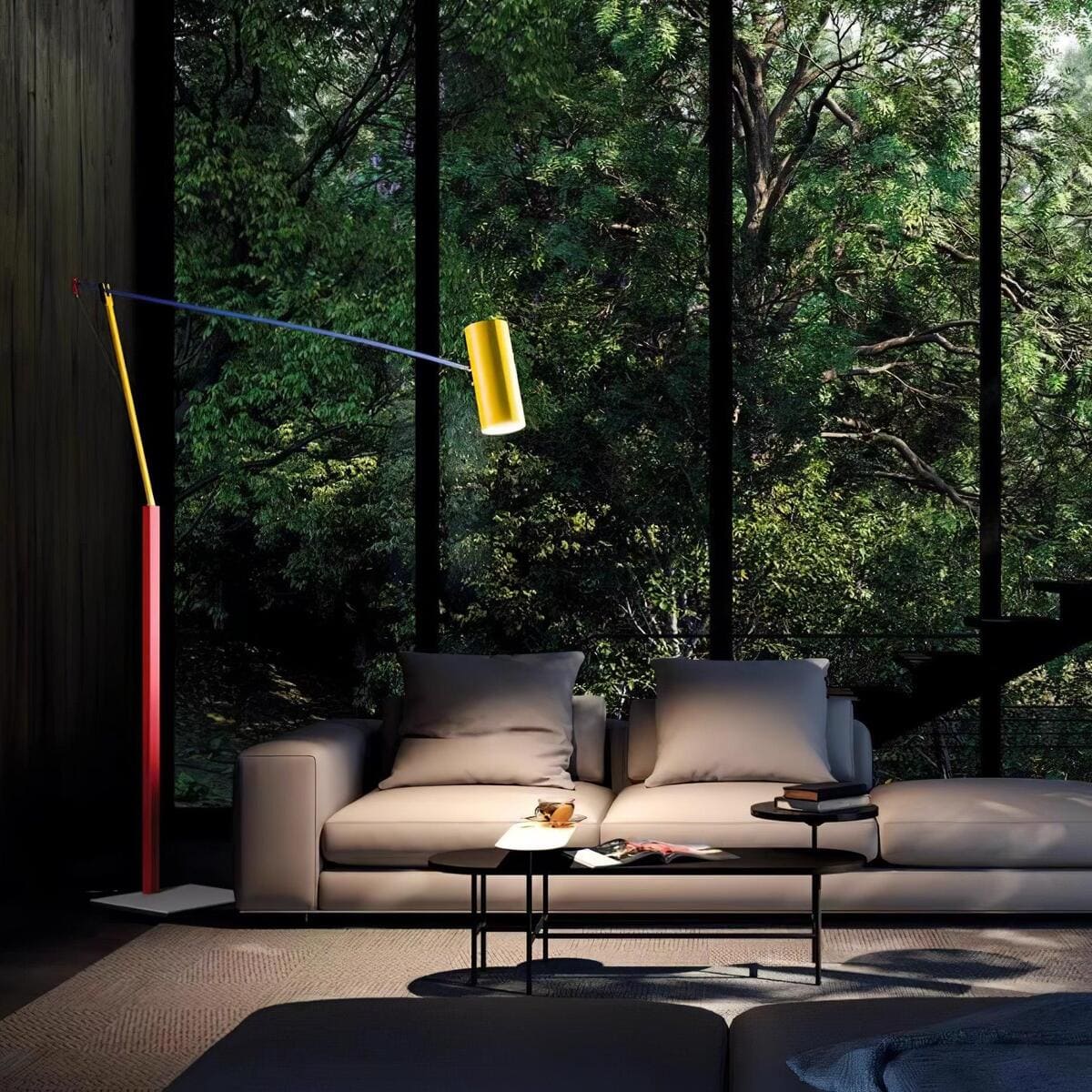 Colorful Adjustable Floor Lamp – Modern Primary Colors