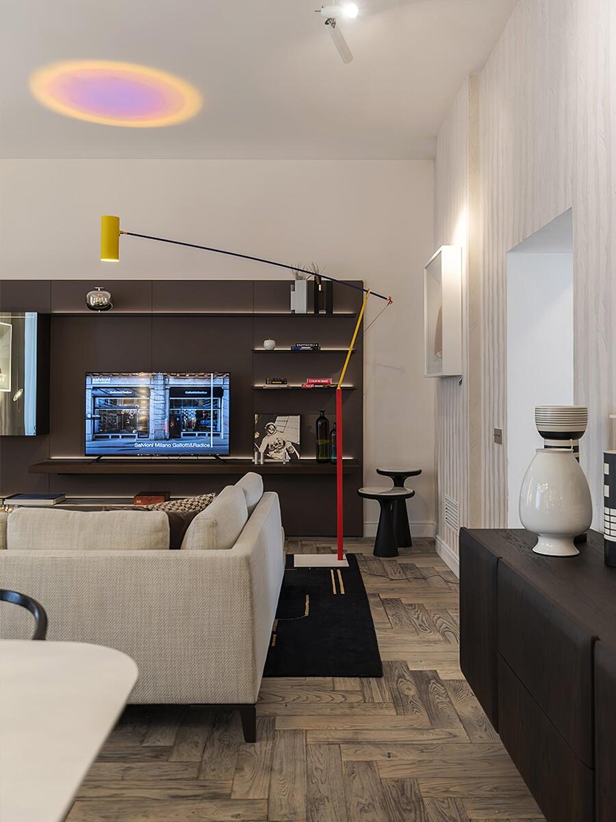 Colorful Adjustable Floor Lamp – Modern Primary Colors