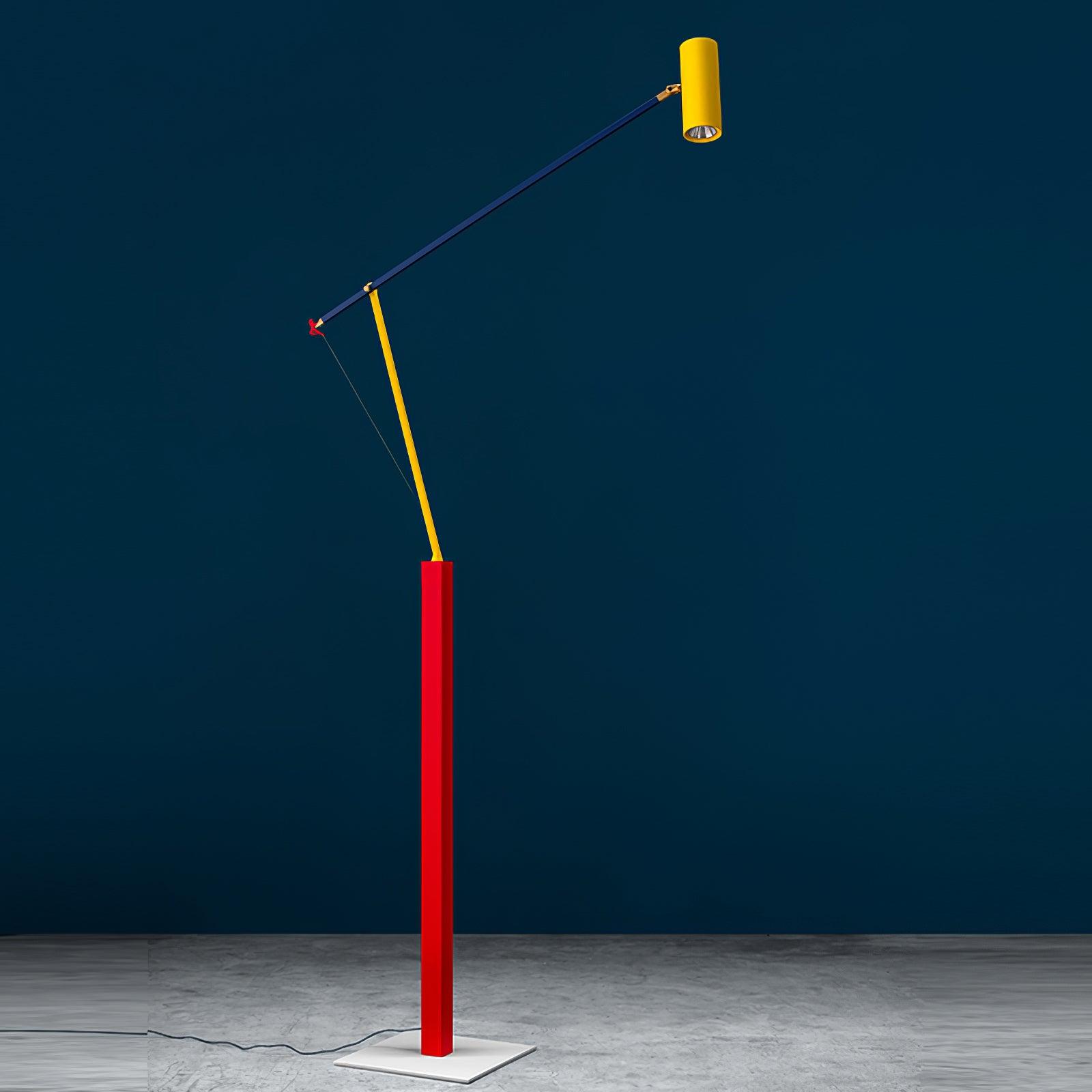 Colorful Adjustable Floor Lamp – Modern Primary Colors