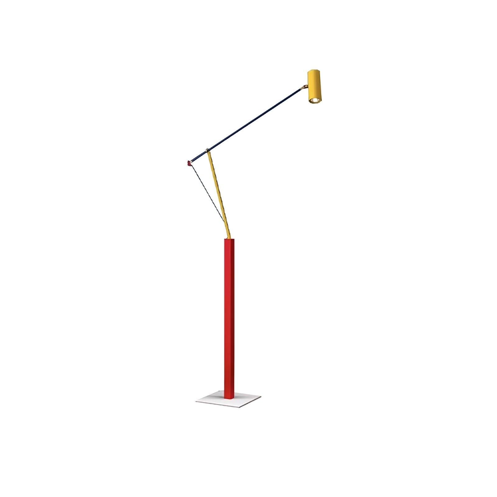 Colorful Adjustable Floor Lamp – Modern Primary Colors