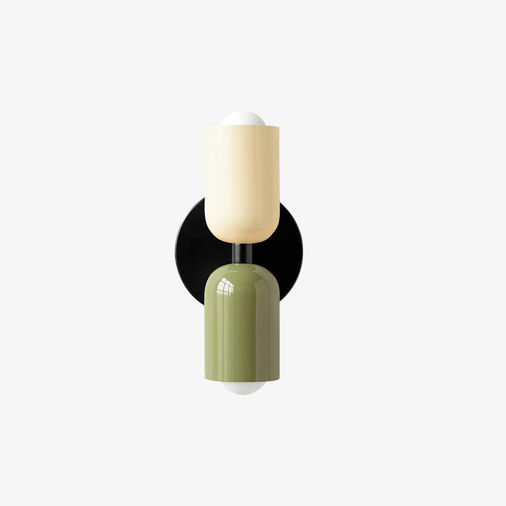 Contemporary Double-Head Wall Light – Vibrant Colors
