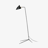 Contemporary Floor Lamp – Sculptural Black Design