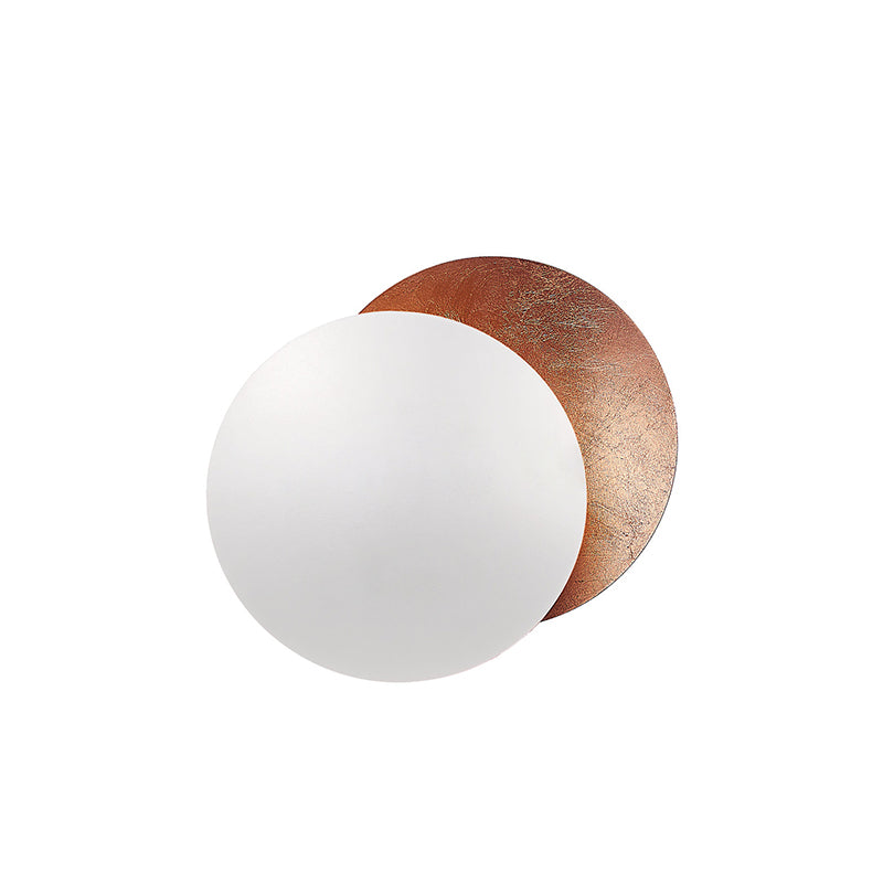 Contemporary Moon Wall Lamp – Metallic Finish