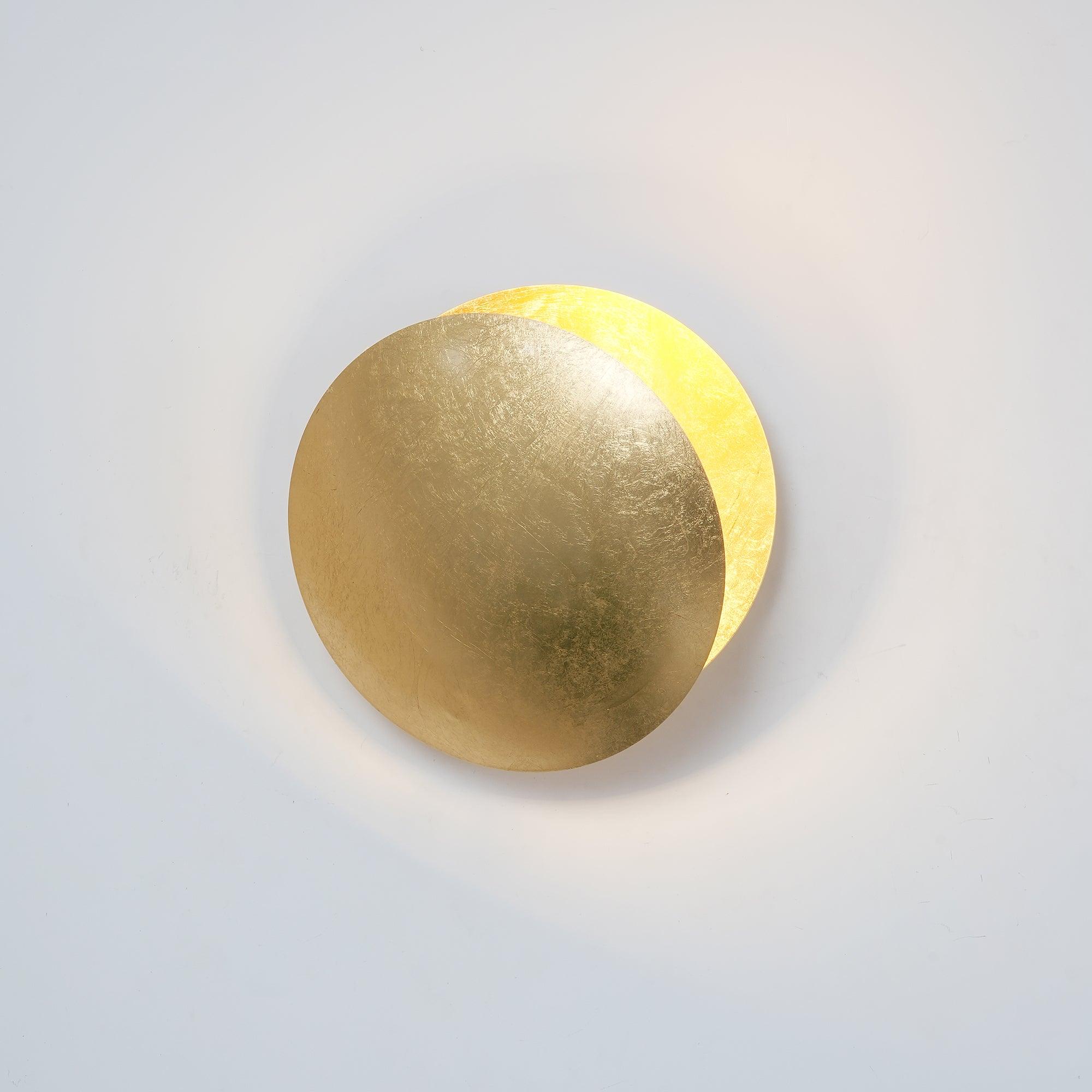 Contemporary Moon Wall Lamp – Metallic Finish