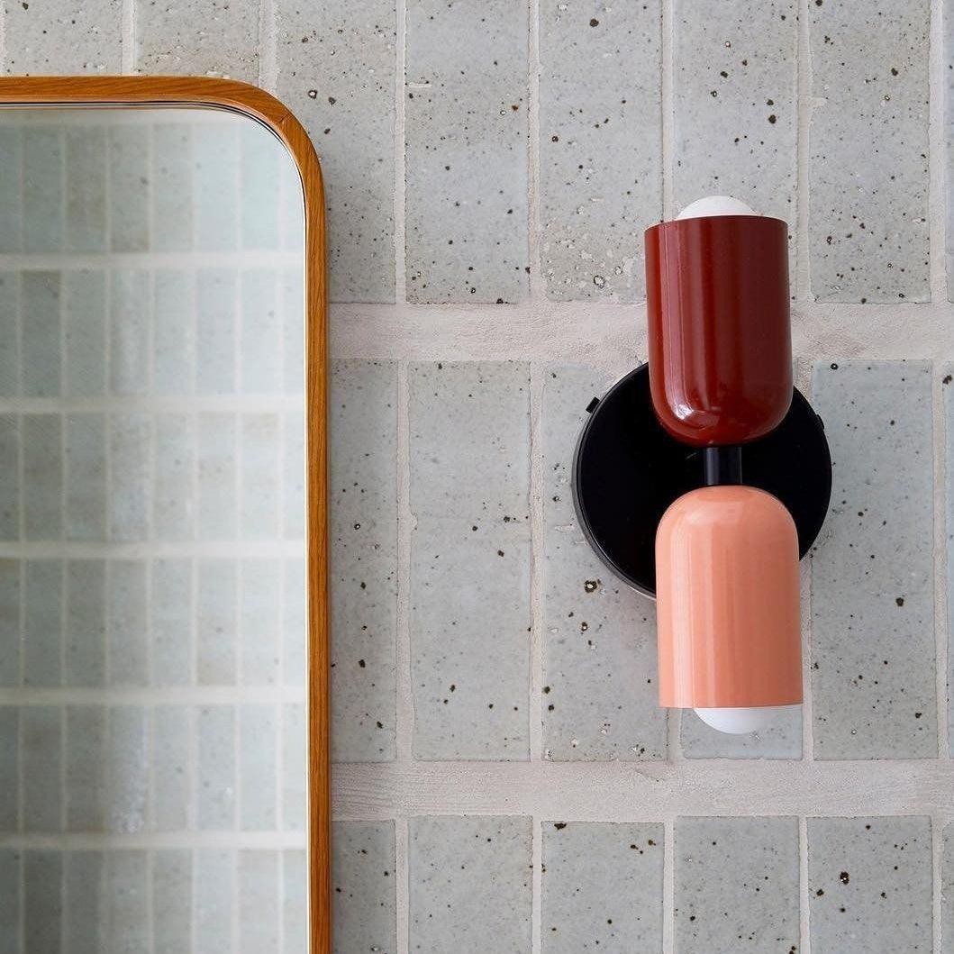 Contemporary Plug-In Double-Head Wall Light – Vibrant Colors