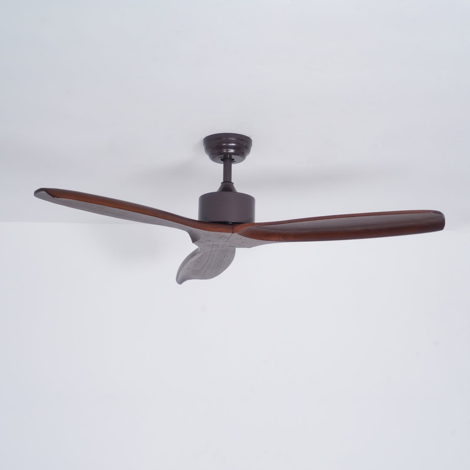 Contemporary Wooden Ceiling Fan, 3-Blade Design