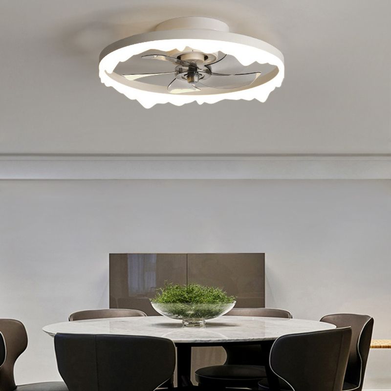 Contemporary Ceiling Fan with Light