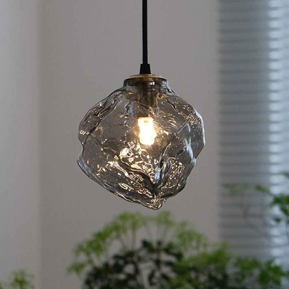 Creative Lava Glass Pendant Lamp – Irregular Rock Shape