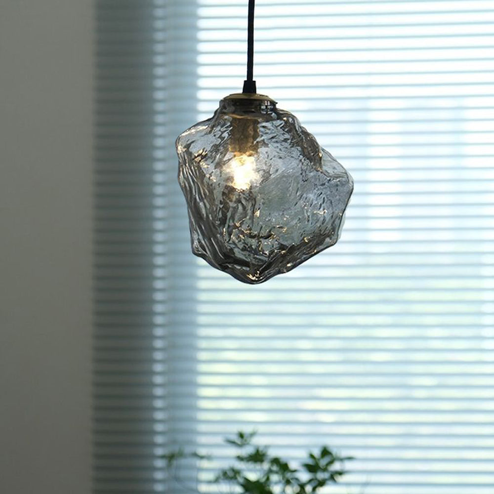 Creative Lava Glass Pendant Lamp – Irregular Rock Shape