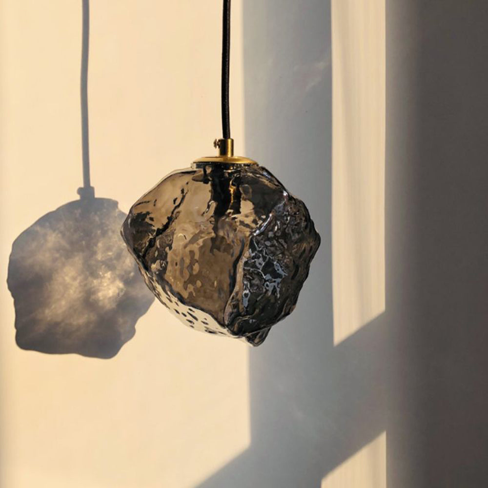 Creative Lava Glass Pendant Lamp – Irregular Rock Shape