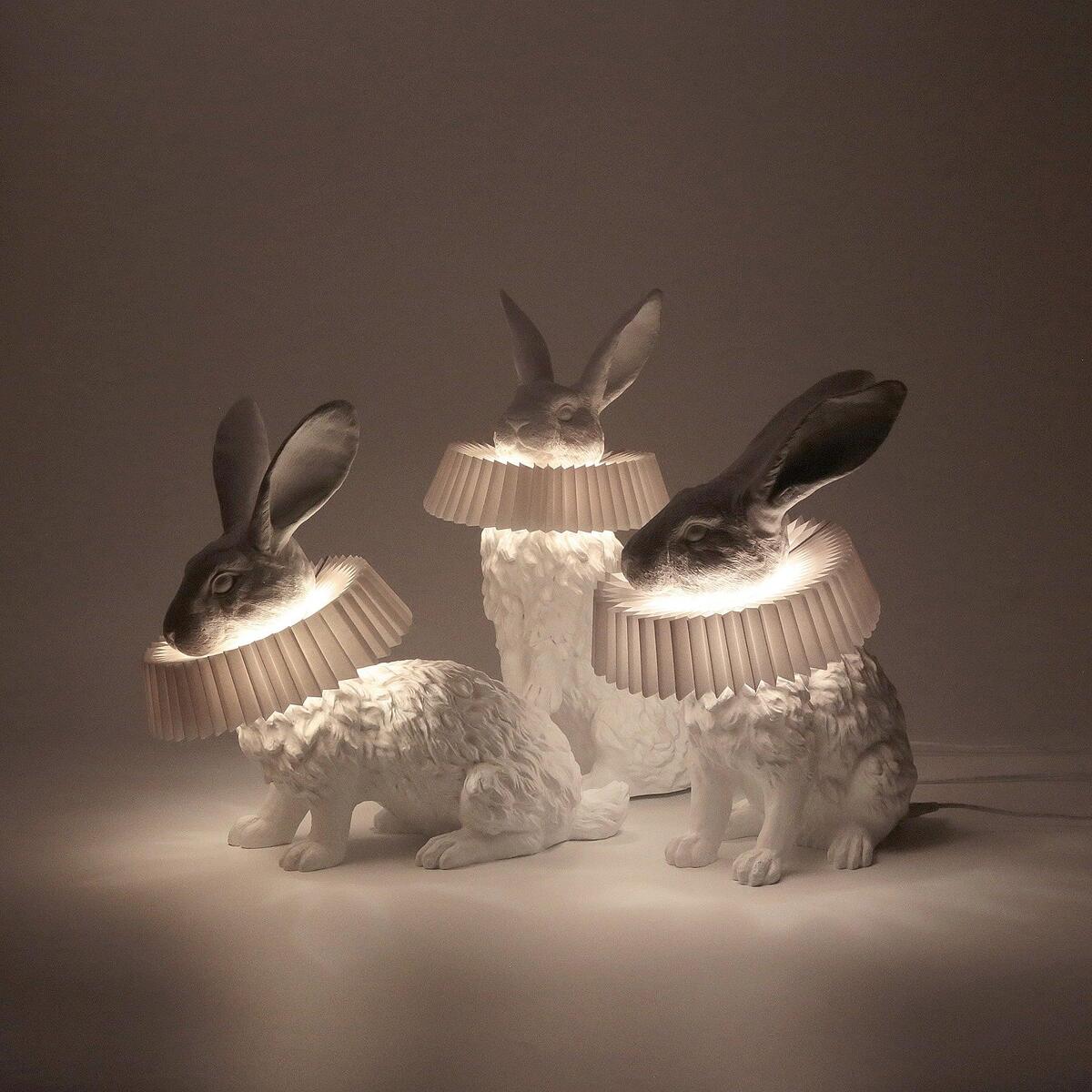 Creative Rabbit Lamp – Modern Artistic Home Decor