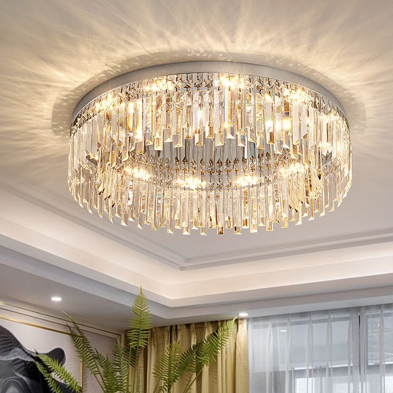 Crystal Ceiling Light - Luxury Modern Design