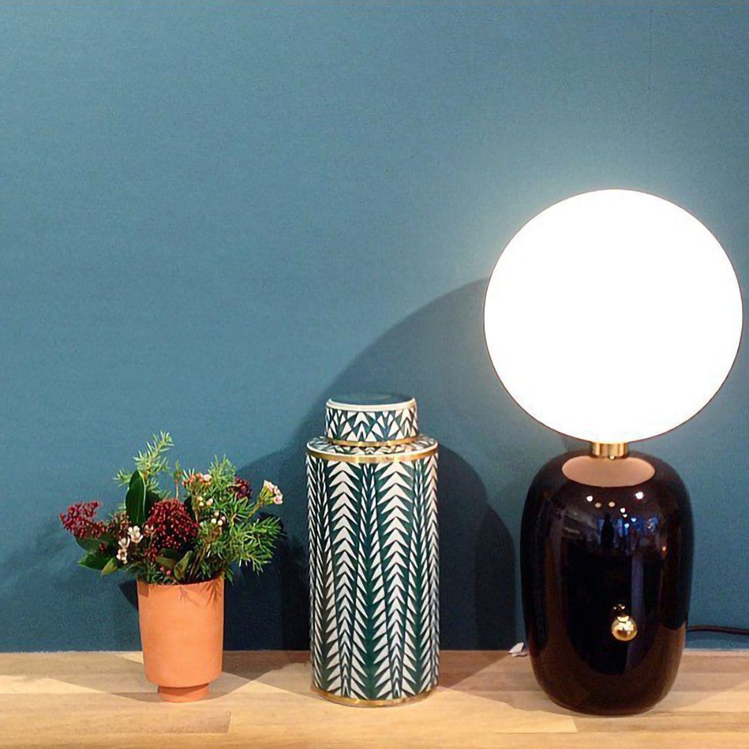 Designer Collection Lamp – Hand-Blown Glass Table