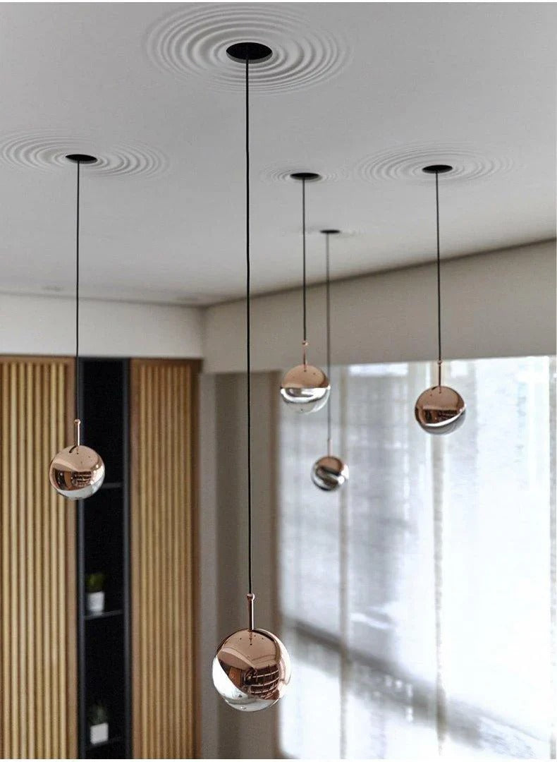 Elegant Ball Chandelier – Adjustable LED Pendant Light