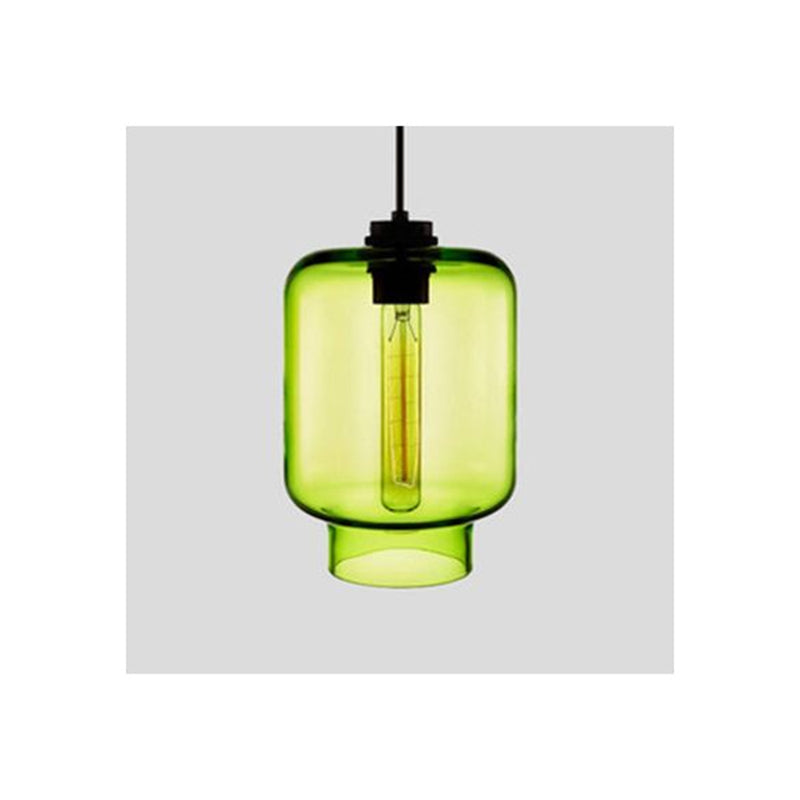 Elegant Glass and Metal Pendant Lamp - Art Deco Statement