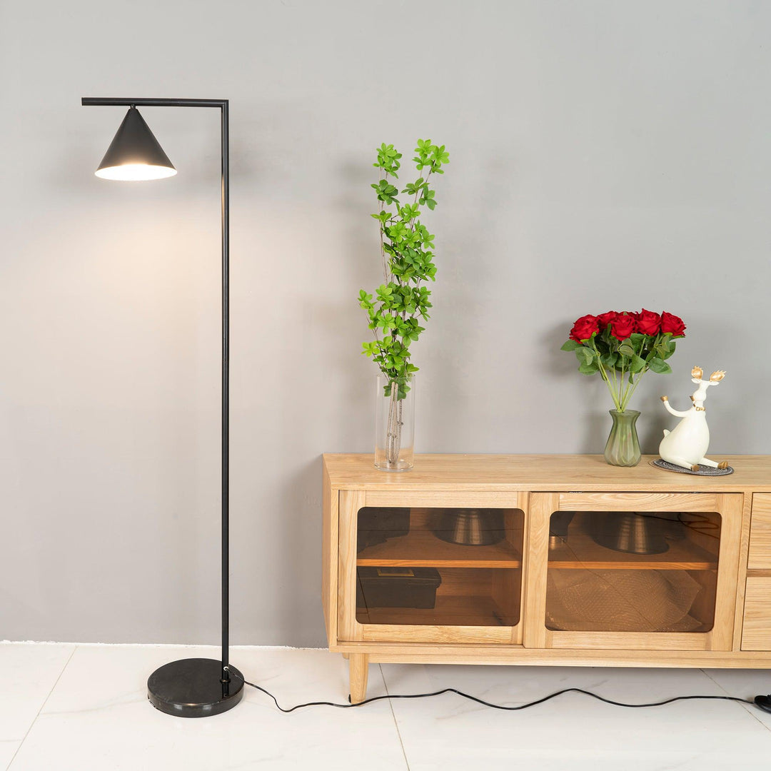 Elegant Floor Lamp – Marble Base & Sleek Design