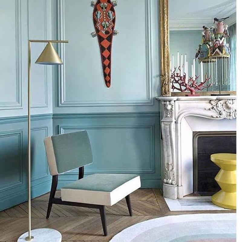 Elegant Floor Lamp – Marble Base & Sleek Design