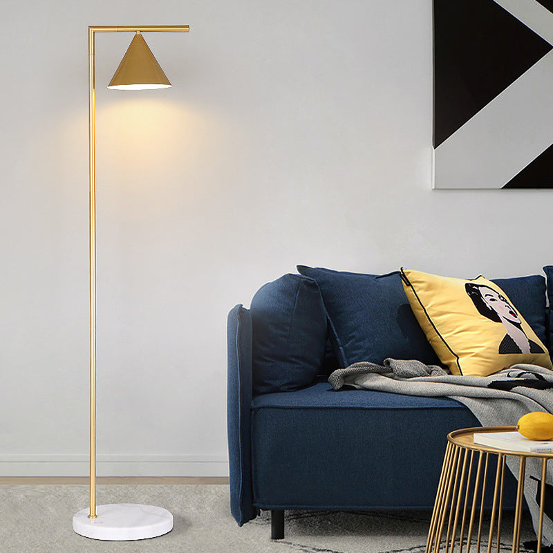 Elegant Floor Lamp – Marble Base & Sleek Design