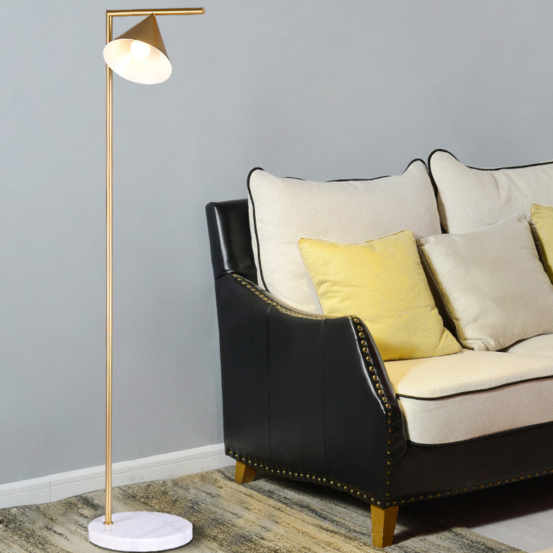 Elegant Floor Lamp – Marble Base & Sleek Design