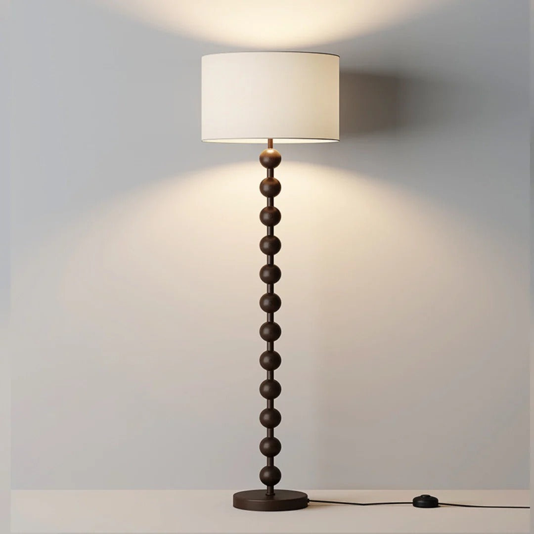 Elegant French Wooden Floor Lamp