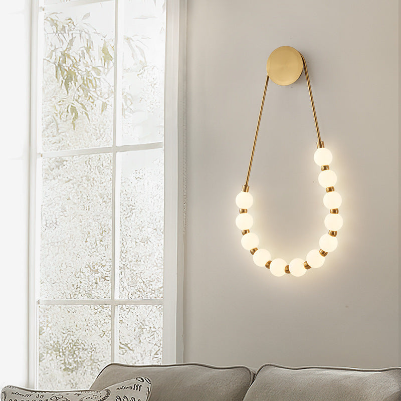 Elegant Necklace Wall Lamp with LED