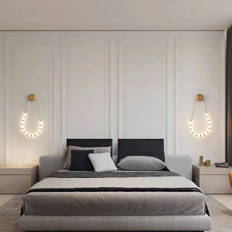 Elegant Necklace Wall Lamp with LED