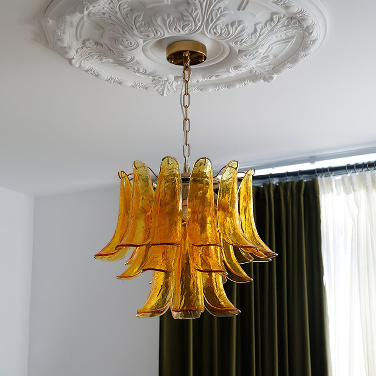 Exquisite Murano Glass Crystal Chandelier