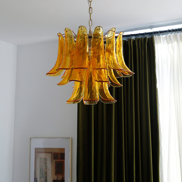 Exquisite Murano Glass Crystal Chandelier