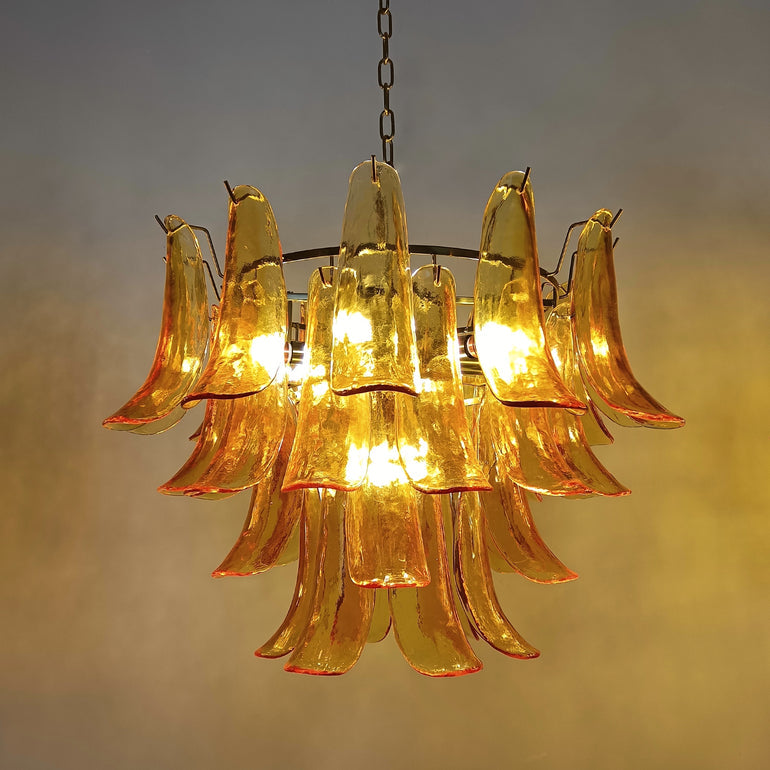 Exquisite Murano Glass Crystal Chandelier