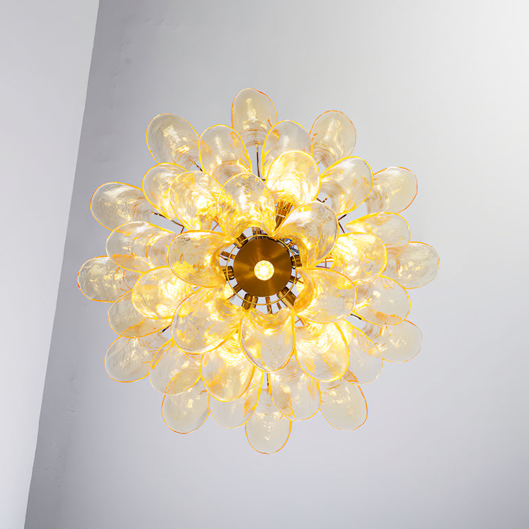 Exquisite Murano Glass Crystal Chandelier