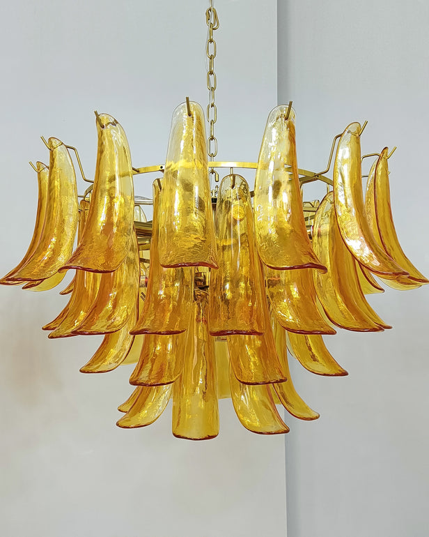 Exquisite Murano Glass Crystal Chandelier