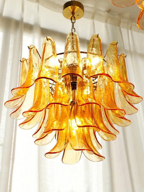 Exquisite Murano Glass Crystal Chandelier