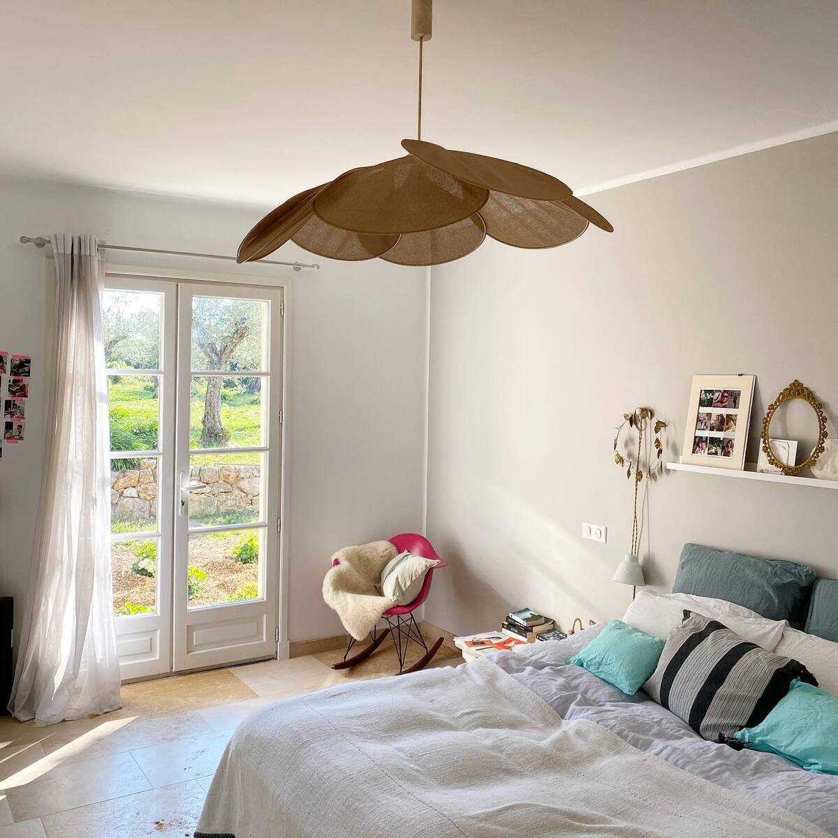 Floral Pendant Light – Soft Light and Shadows, Teardrop Petals