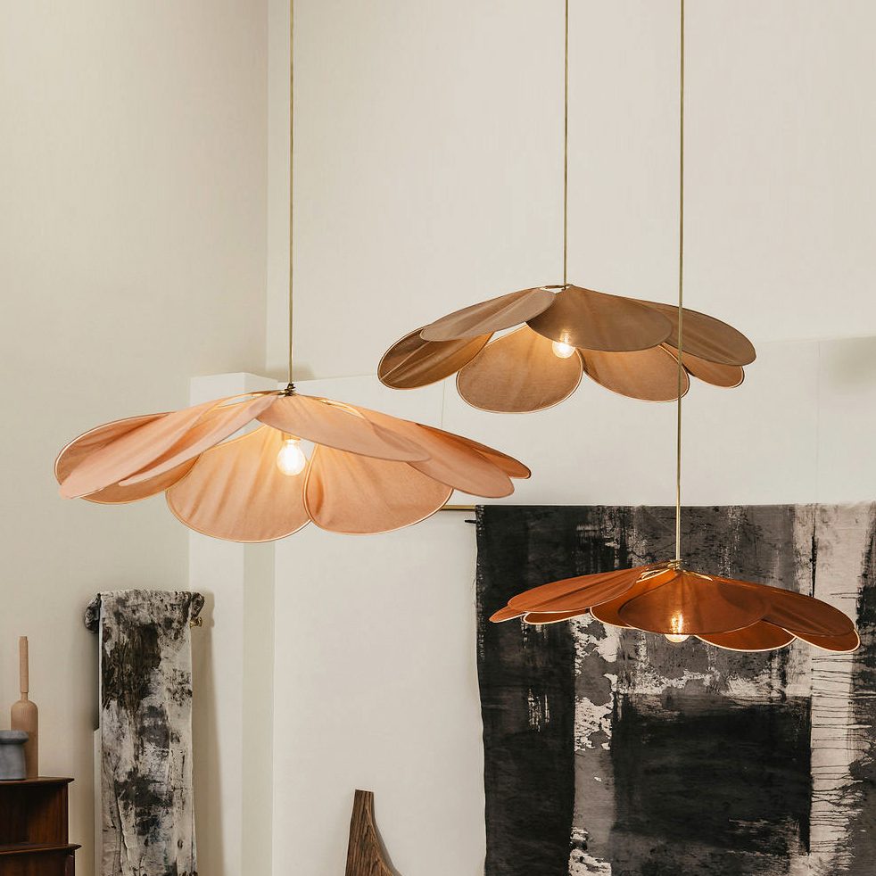 Floral Pendant Light – Soft Light and Shadows, Teardrop Petals