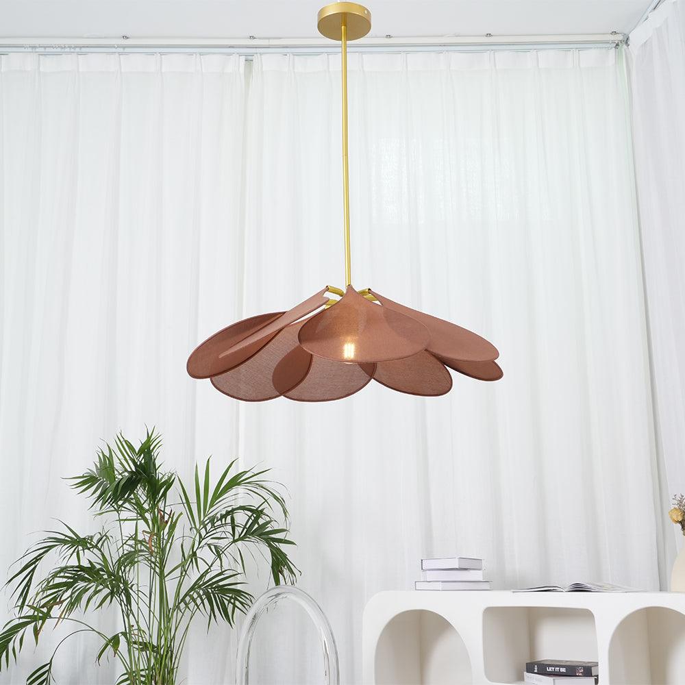 Floral Pendant Light – Soft Light and Shadows, Teardrop Petals