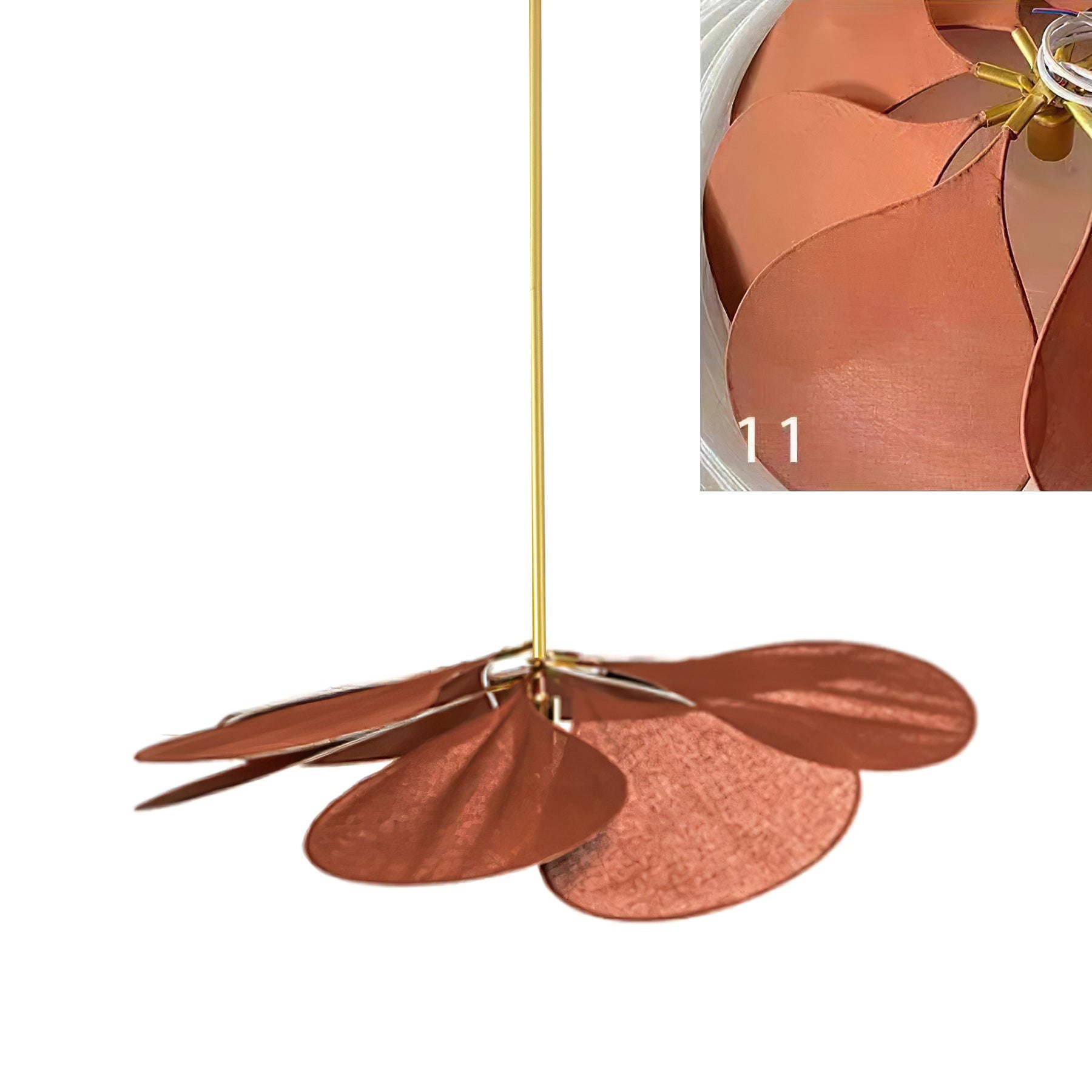 Floral Pendant Light – Soft Light and Shadows, Teardrop Petals