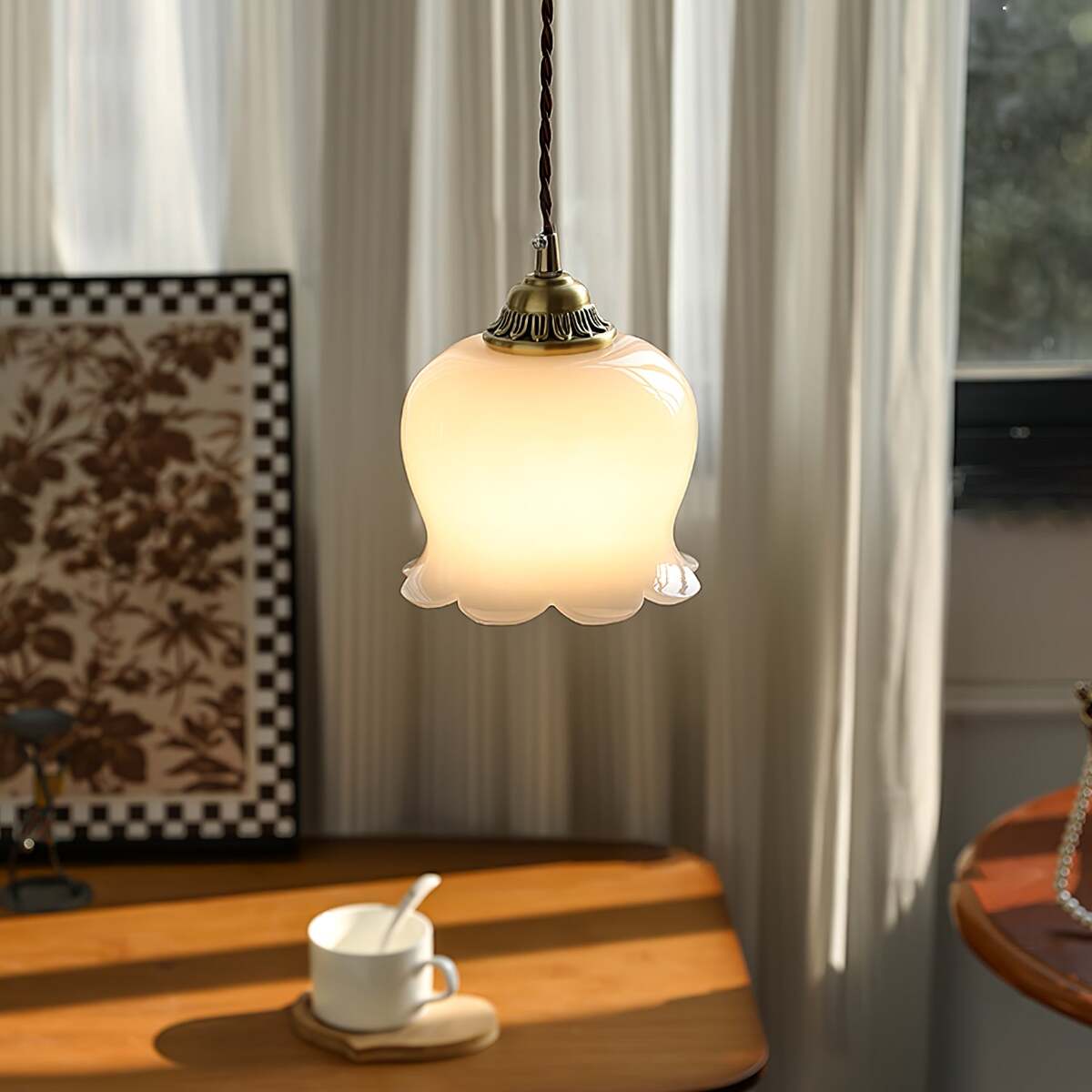 Flower Shaped Pendant Lamp - Artistic Home Decor