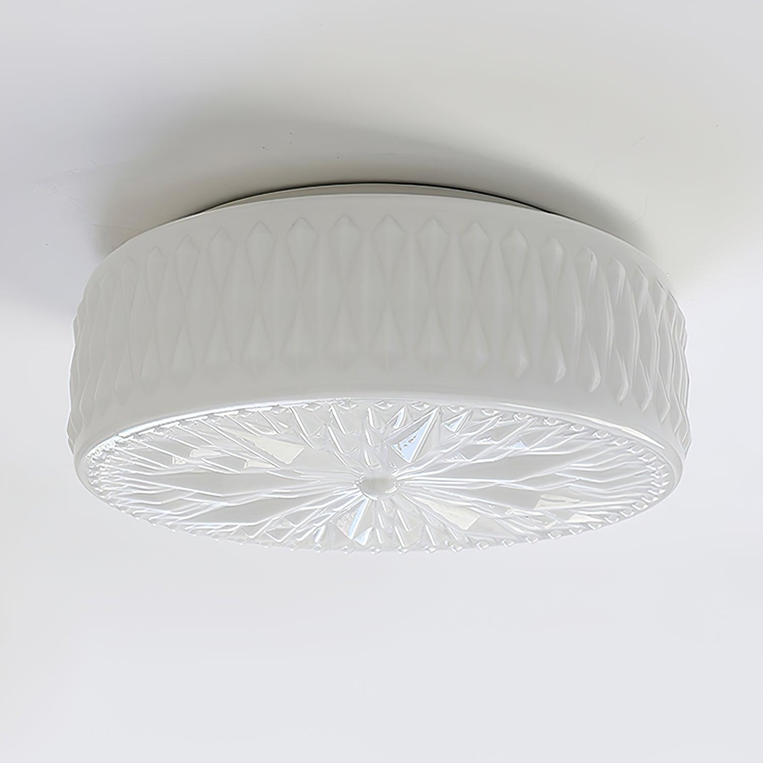 French Art Deco Flush Mount Ceiling Lamp