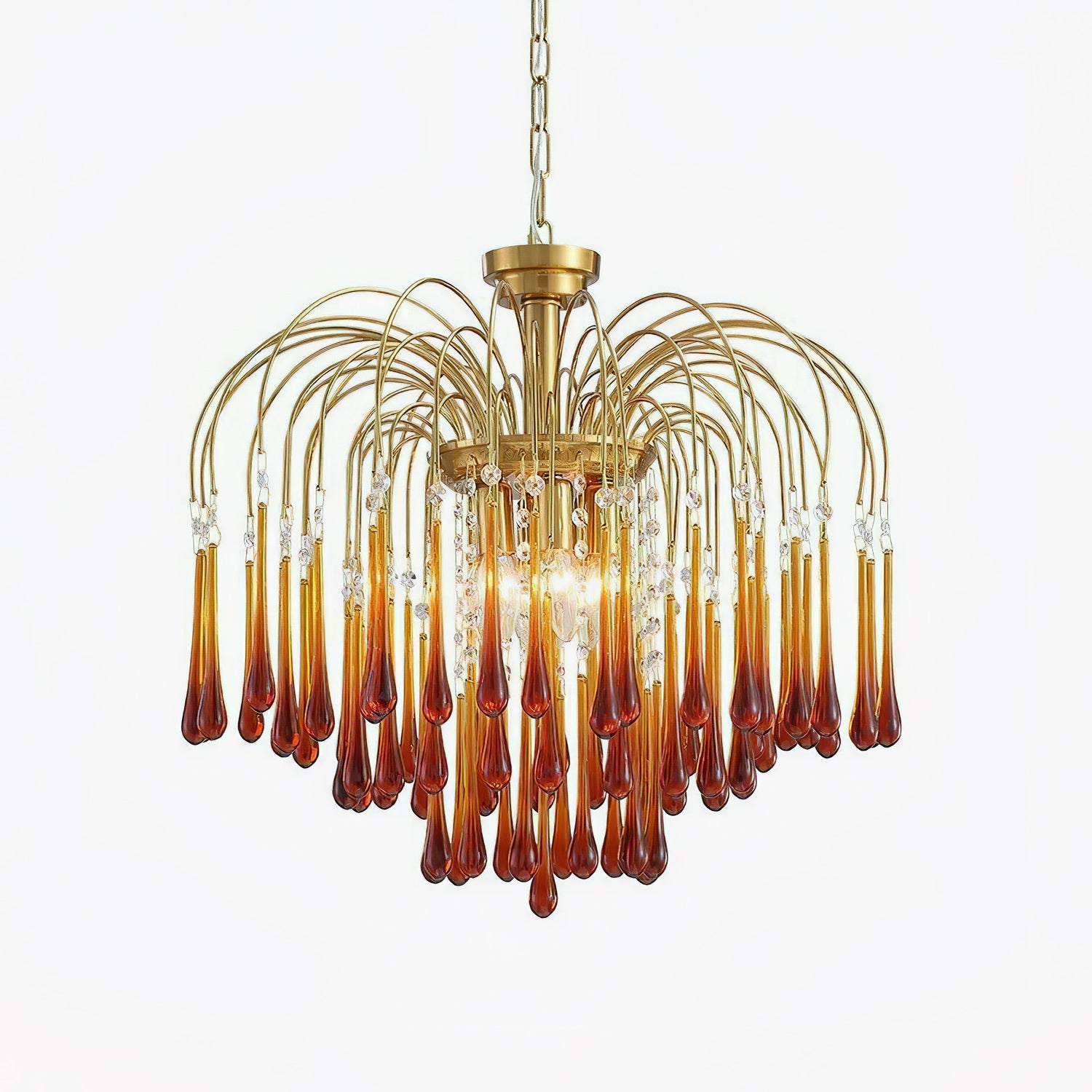 French Country Crystal Ceiling Lamp – Luxurious Elegance