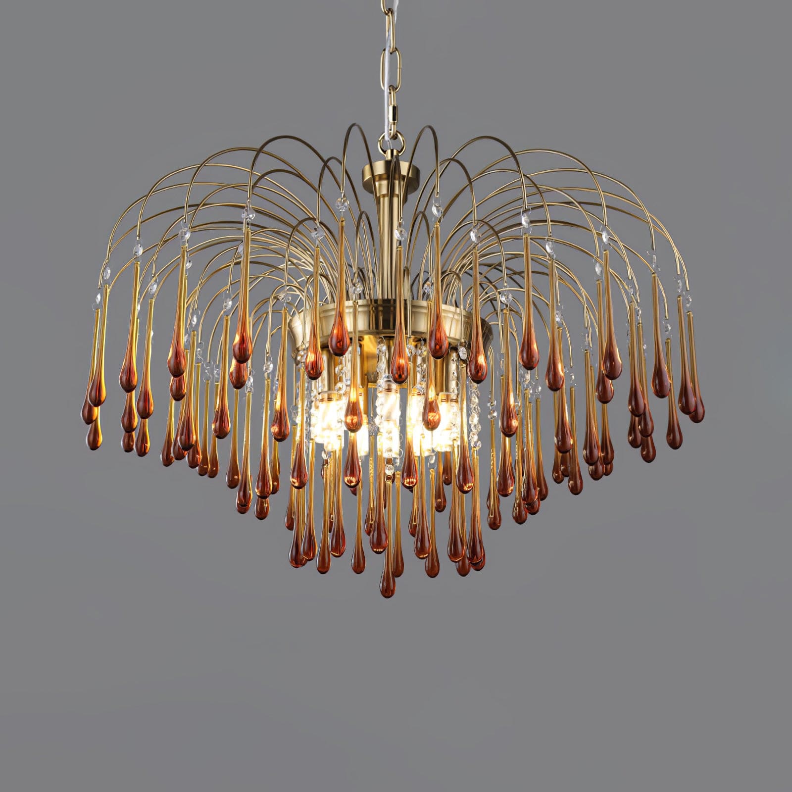 French Country Crystal Ceiling Lamp – Luxurious Elegance