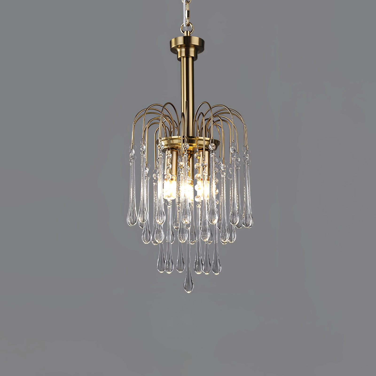 French Country Crystal Ceiling Lamp – Luxurious Elegance