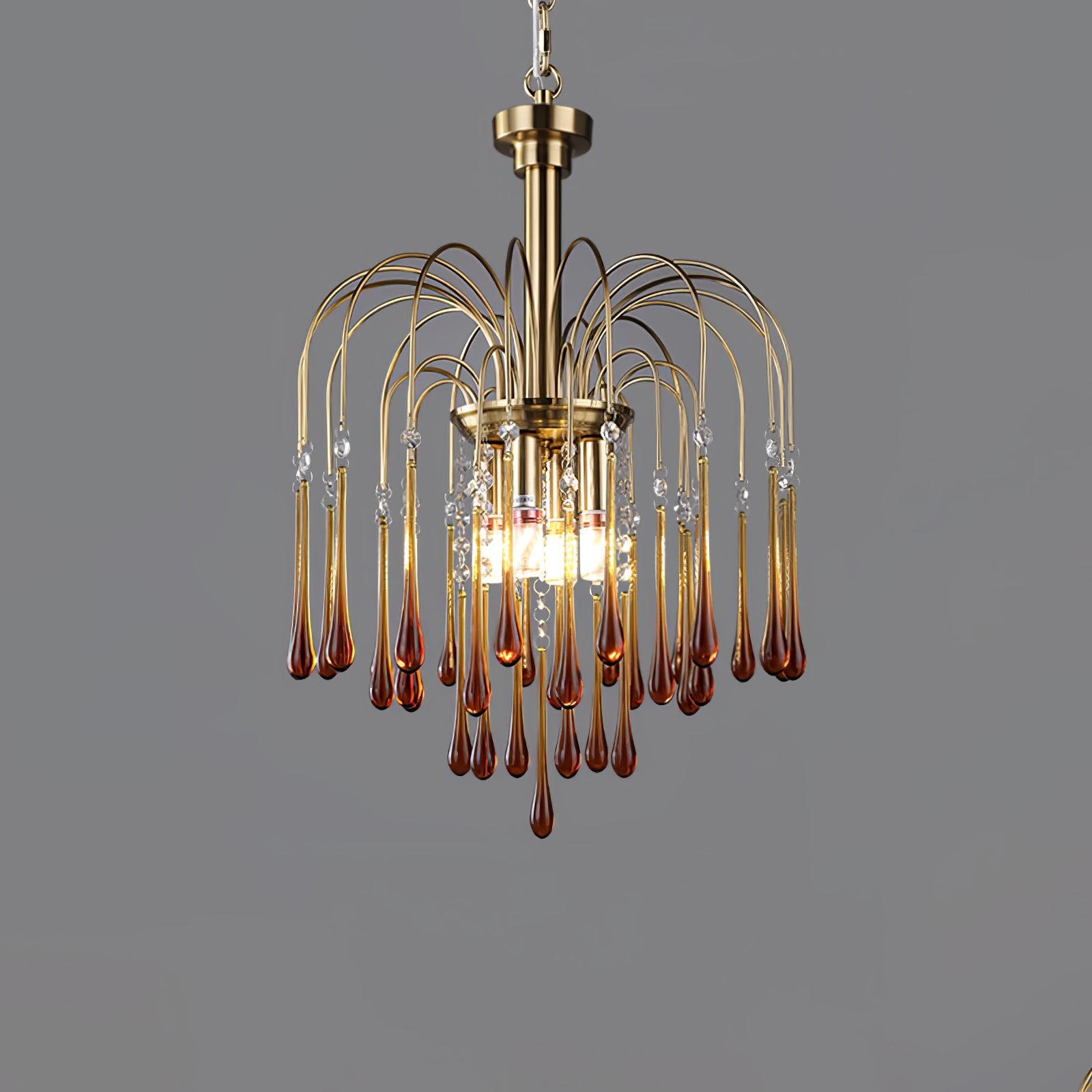 French Country Crystal Ceiling Lamp – Luxurious Elegance