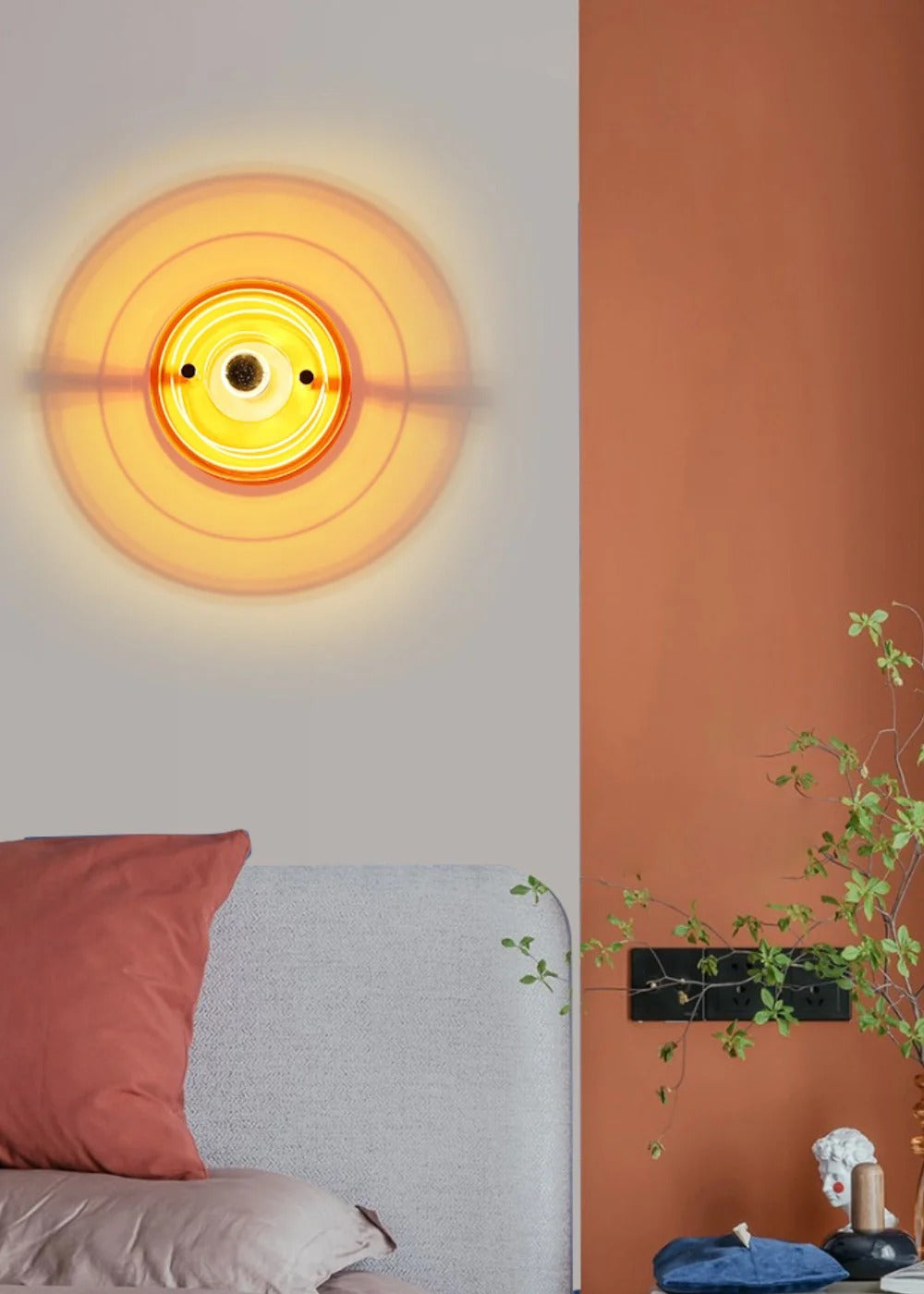 Futuristic UFO Wall Lamp Design