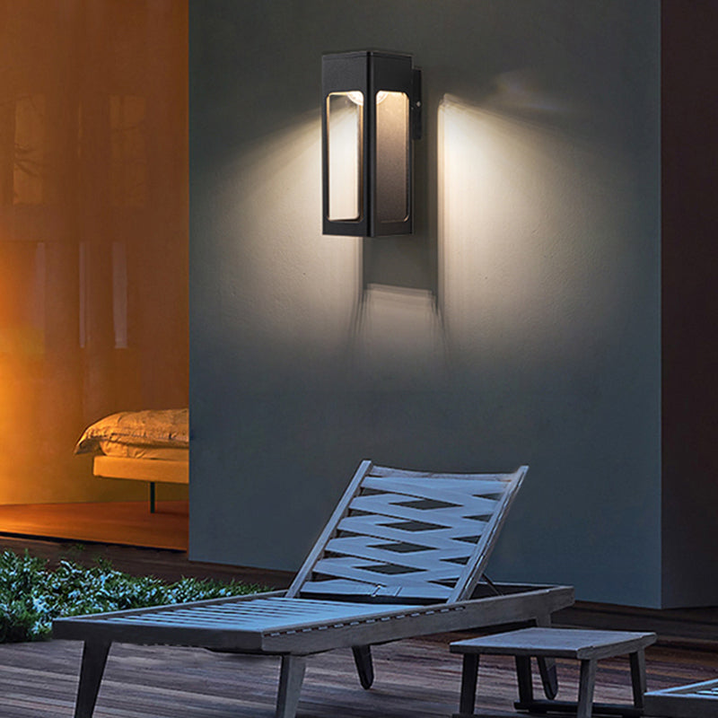 Geometric Outdoor Wall Light – Minimalist Modern Design, Weatherproof