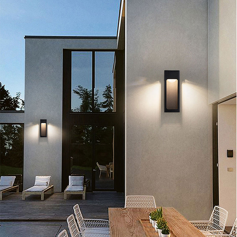 Geometric Outdoor Wall Light – Minimalist Modern Design, Weatherproof