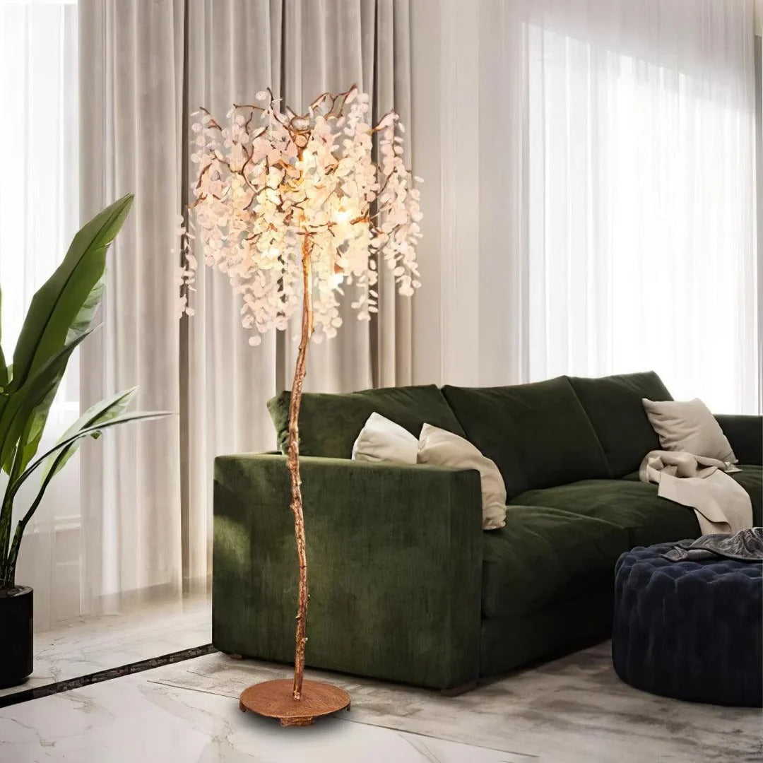 Golden Money Tree Floor Lamp