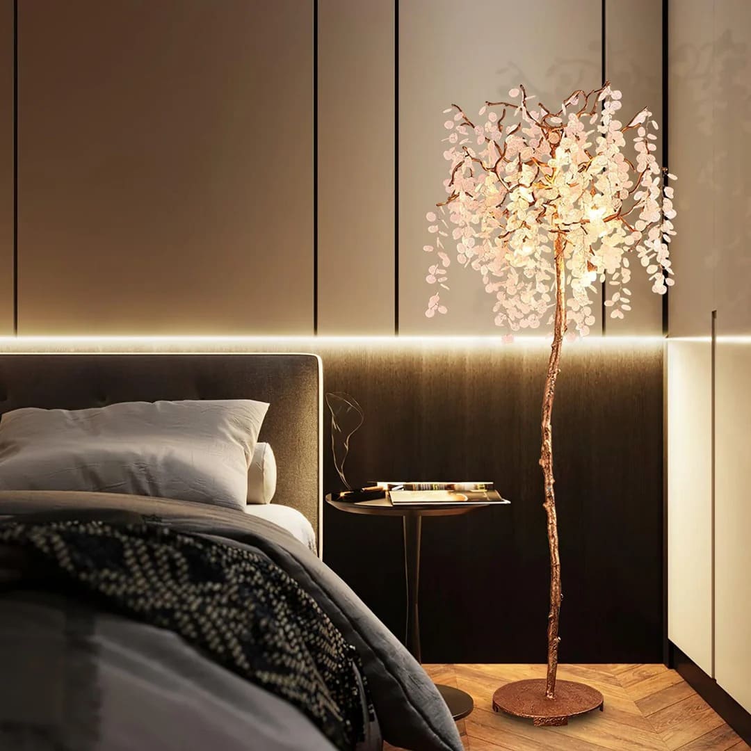 Golden Money Tree Floor Lamp