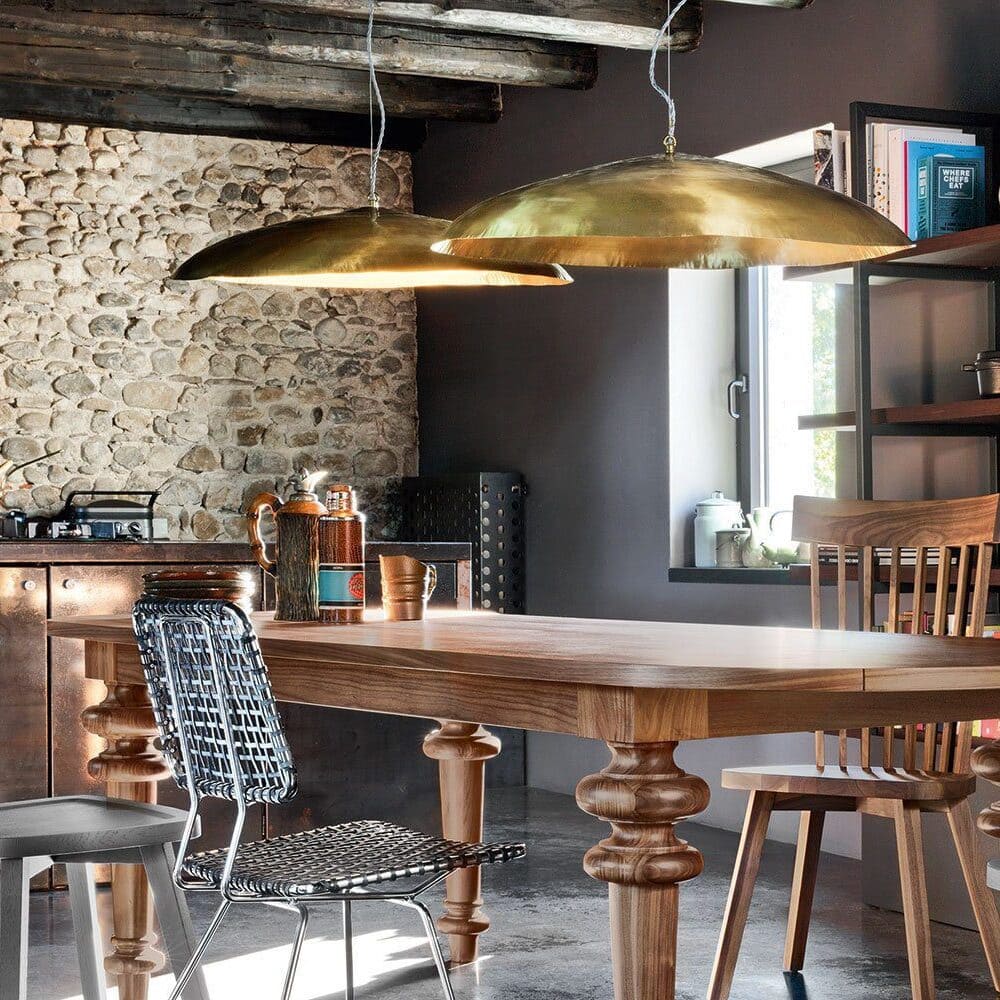 Hammered Brass Pendant Light – Distinctive Modern Design