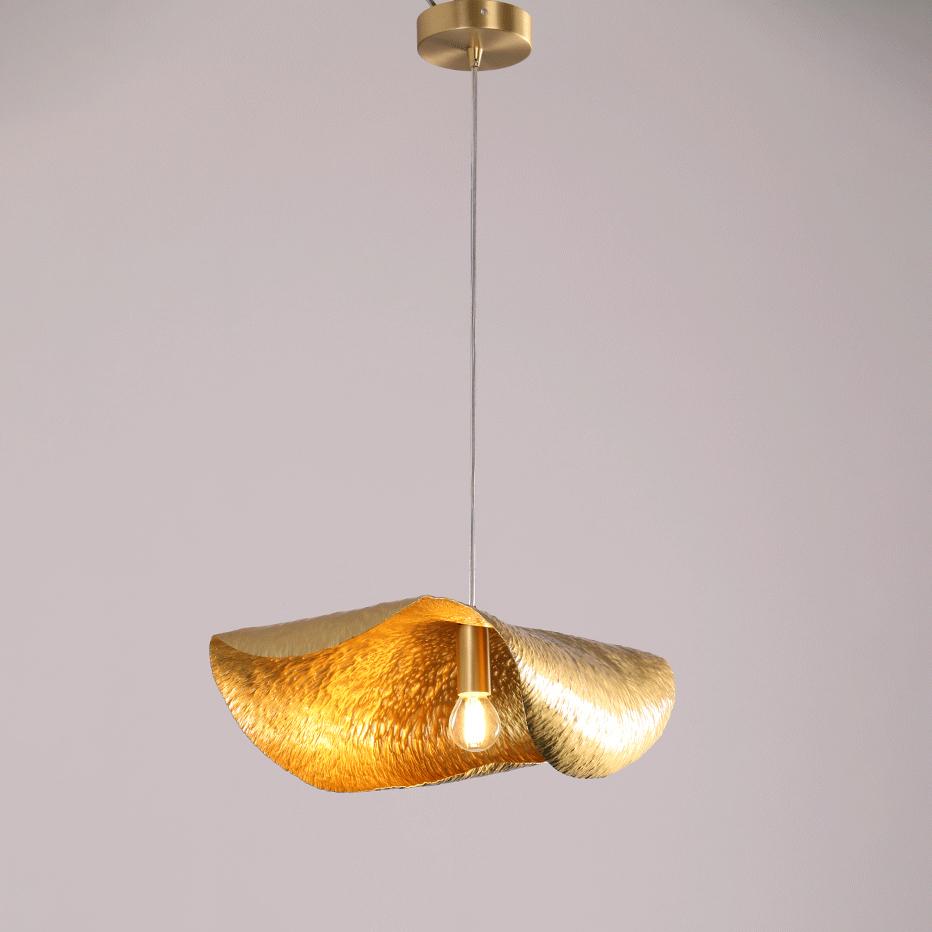 Hammered Brass Pendant Light – Distinctive Modern Design