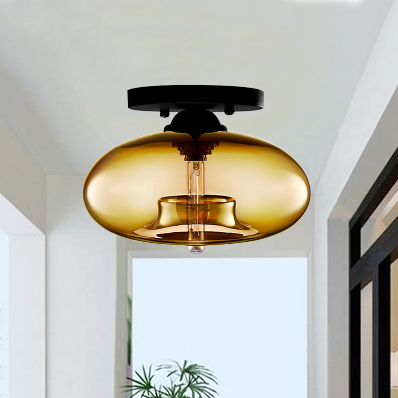 Industrial Globe Ceiling Light – Modern Art Deco Design